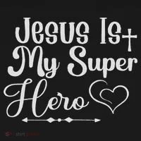Jesus Is My Superhero Toddler Hoodie thumb 2