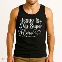 Jesus Is My Superhero Tank Top thumb 3