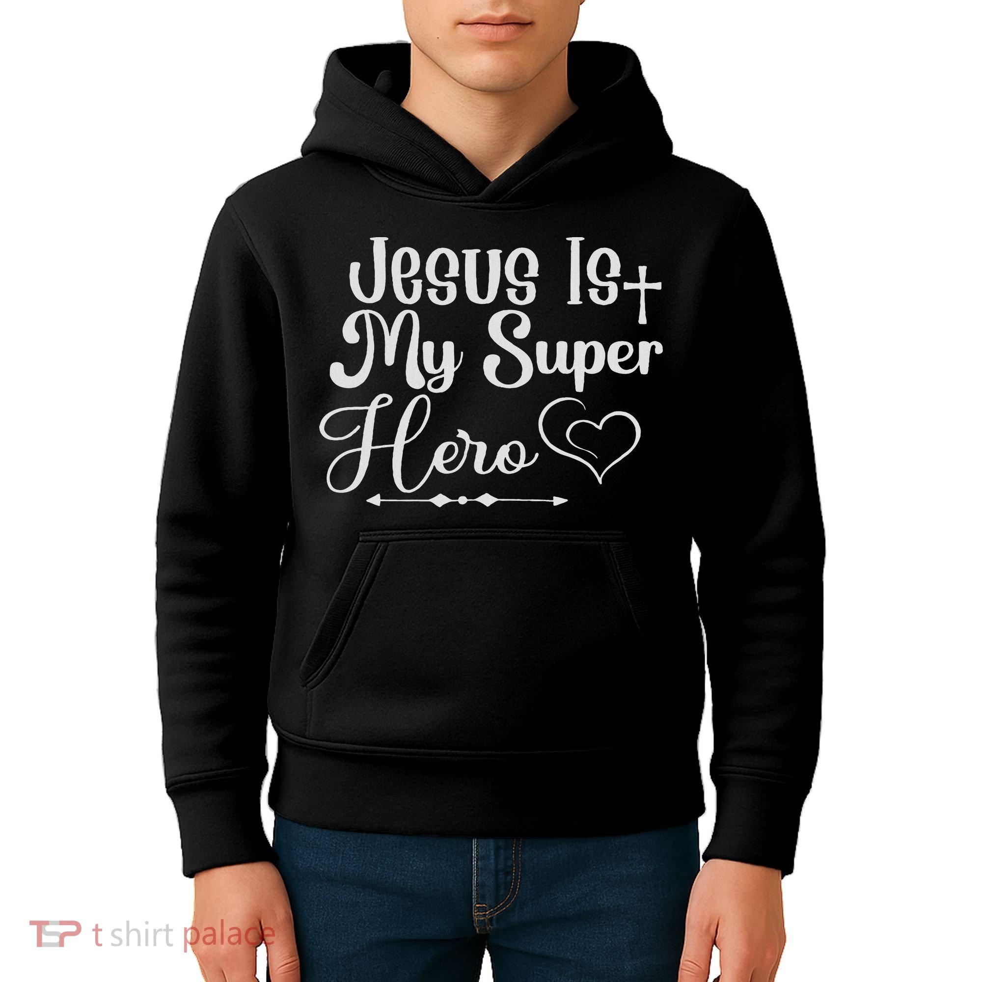 Jesus Is My Superhero Kids Hoodie