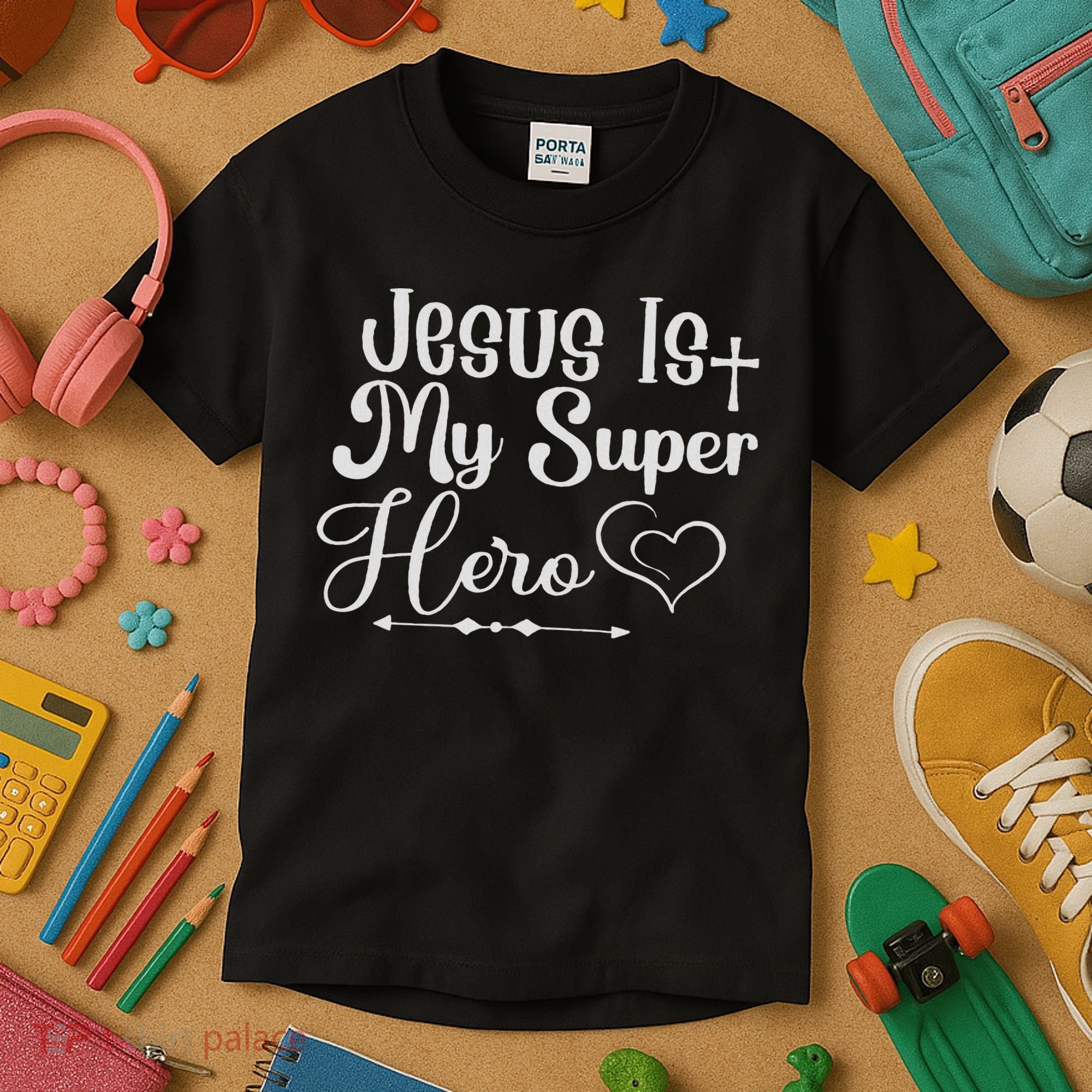 Jesus Is My Superhero Kids T-Shirt