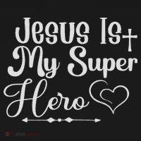 Jesus Is My Superhero Kids T-Shirt thumb 4
