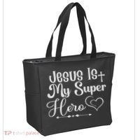 Jesus Is My Superhero Tote Bag thumb 2