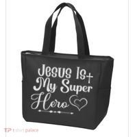 Jesus Is My Superhero Tote Bag thumb 3