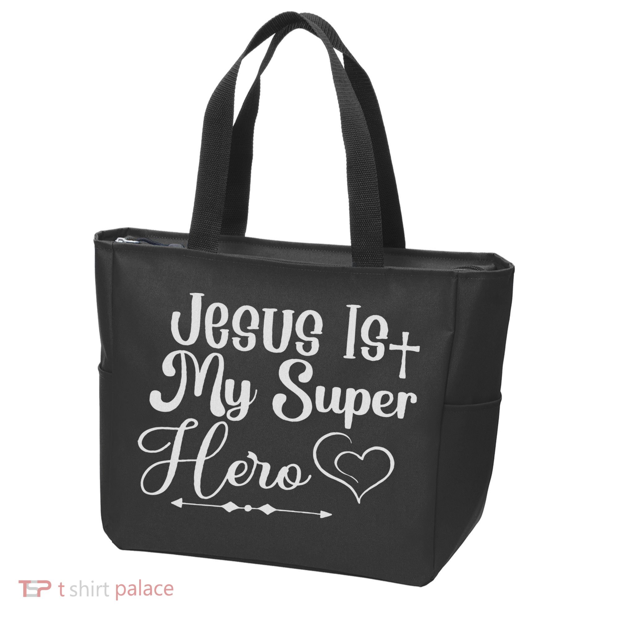 Jesus Is My Superhero Tote Bag
