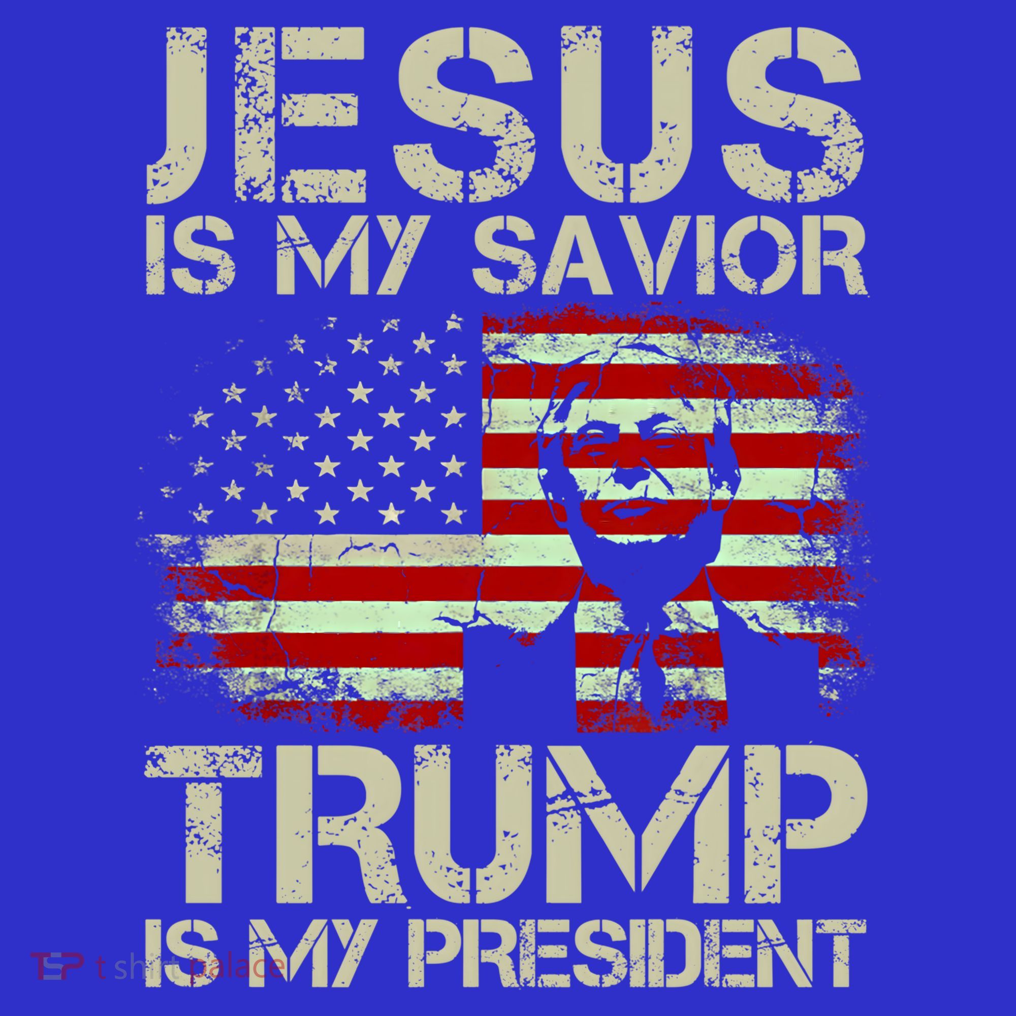 Jesus Is My Savior Trump Is My President Trump 2024 Usa Flag Gift Women's Tank Top