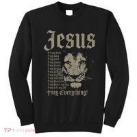 Jesus Is My God King Lord Savior Protector Lion Christian Sweatshirt thumb 0