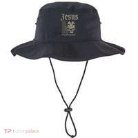 Jesus Is My God King Lord Savior Protector Lion Christian Bucket Hat thumb 0