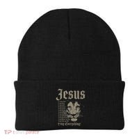 Jesus Is My God King Lord Savior Protector Lion Christian Beanie thumb 0
