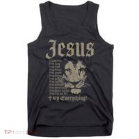 Jesus Is My God King Lord Savior Protector Lion Christian Tank Top thumb 0