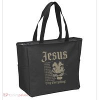 Jesus Is My God King Lord Savior Protector Lion Christian Tote Bag thumb 2