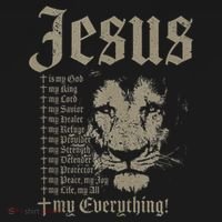 Jesus Is My God King Lord Savior Protector Lion Christian Tote Bag thumb 4
