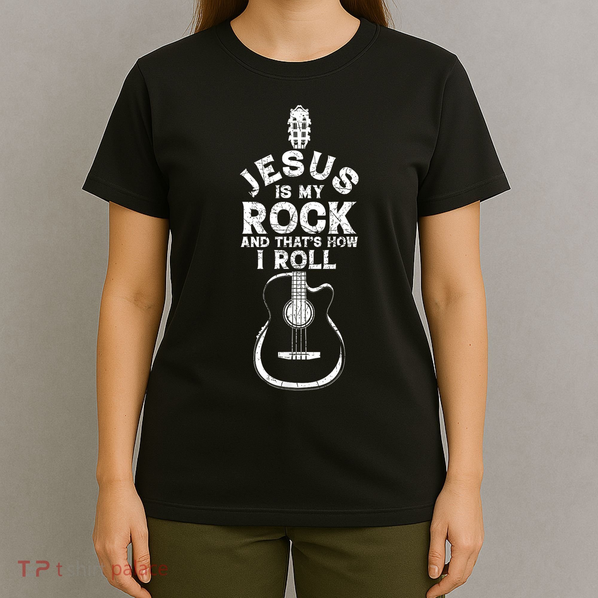 Jesus Is My Rock And That Is How I Roll Christian T-Shirt