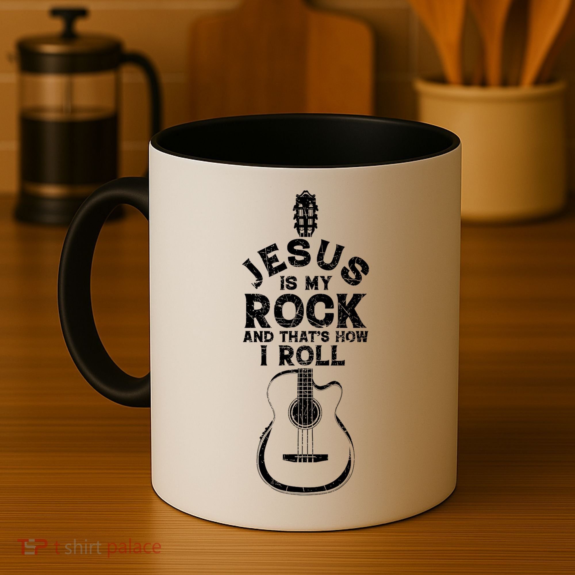 Jesus Is My Rock And That Is How I Roll Christian Coffee Mug