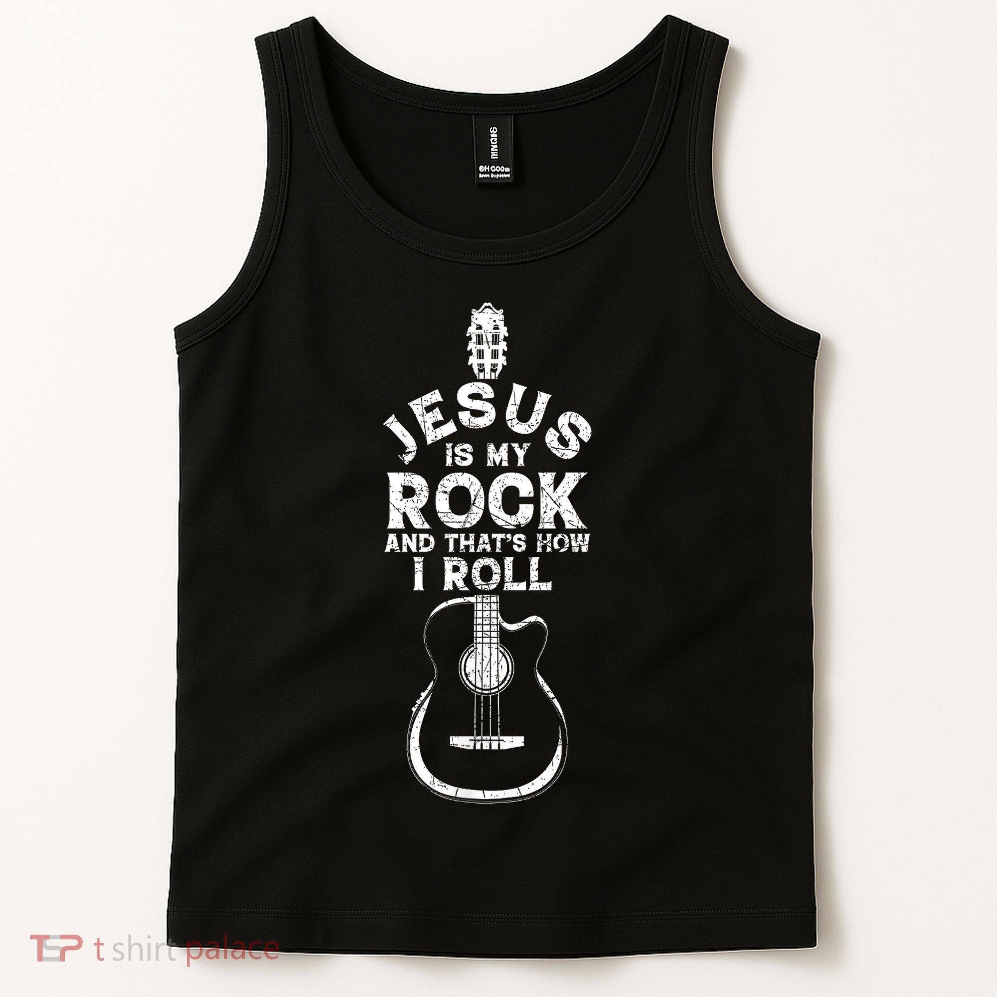 Jesus Is My Rock And That Is How I Roll Christian Tank Top