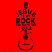 Jesus Is My Rock And That Is How I Roll Christian Santa Hat thumb 1