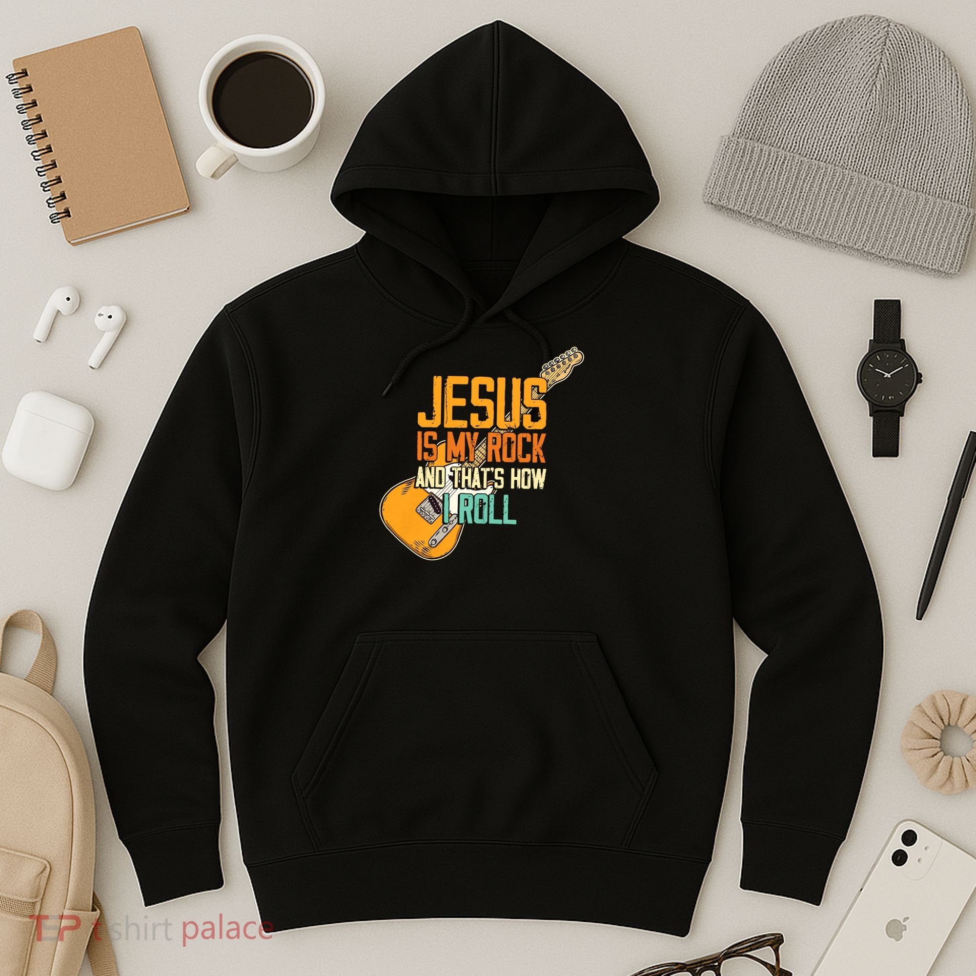 Jesus Is My Rock And That Is How I Roll Christian Hoodie