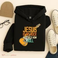 Jesus Is My Rock And That Is How I Roll Christian Hoodie thumb 4