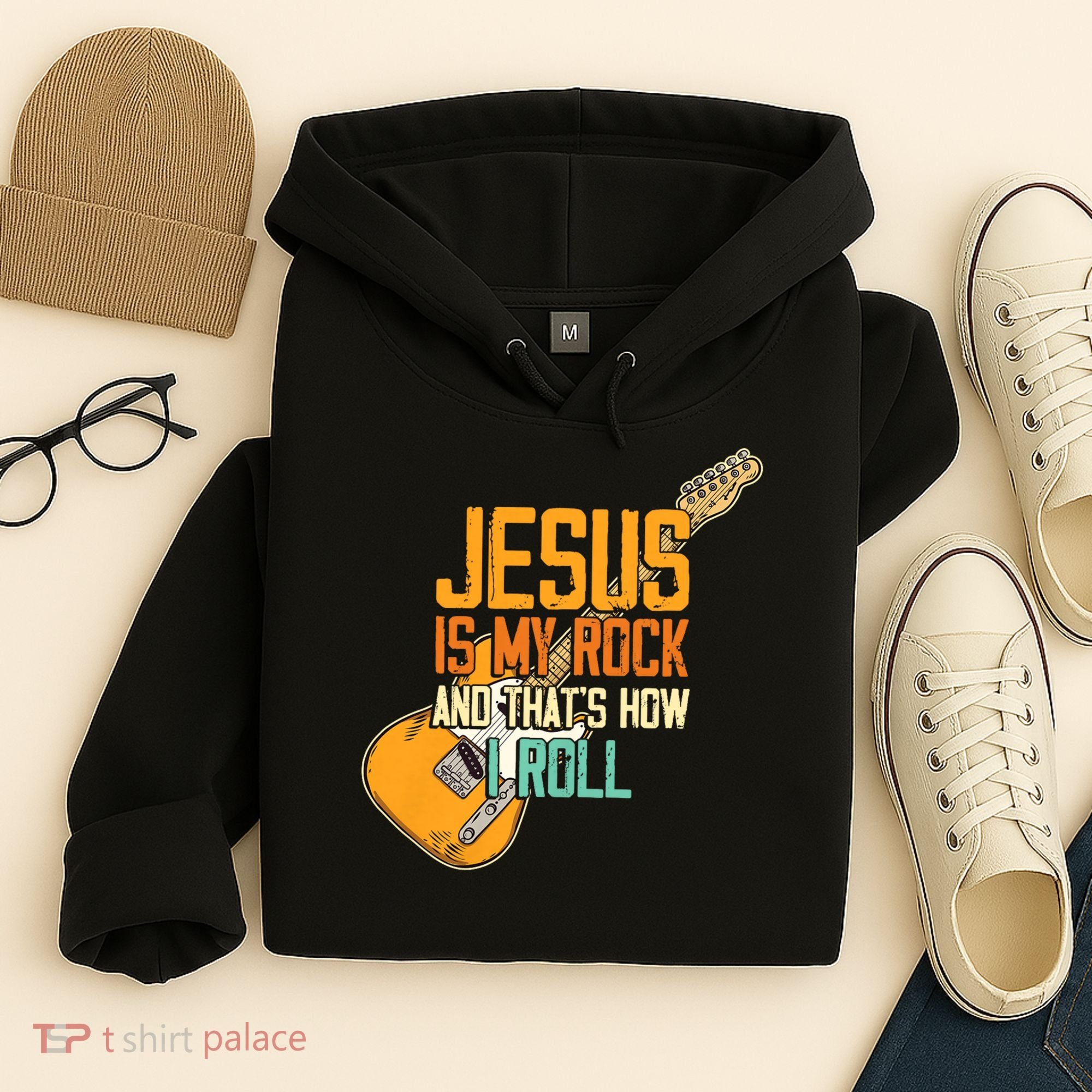 Jesus Is My Rock And That Is How I Roll Christian Hoodie