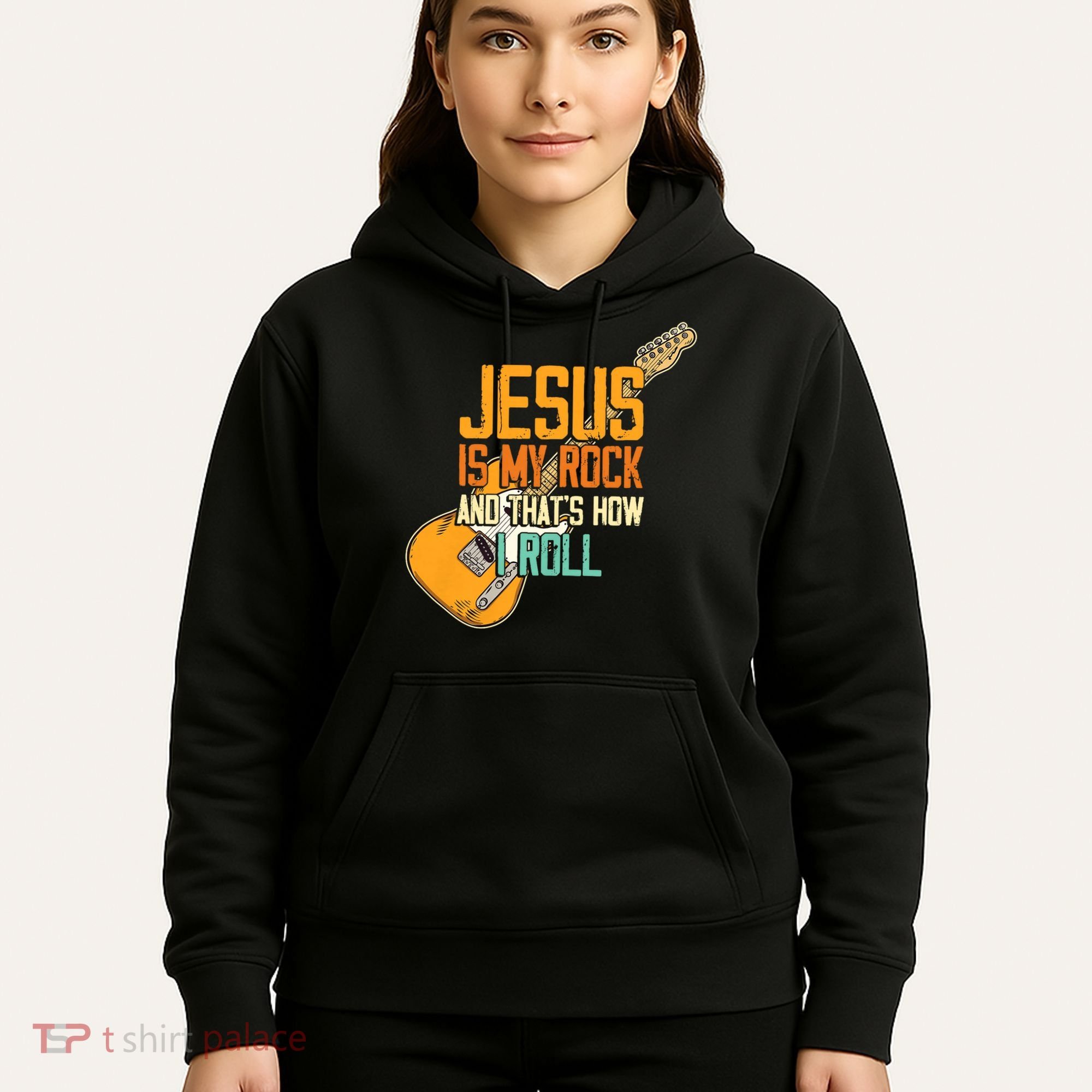 Jesus Is My Rock And That Is How I Roll Christian Hoodie