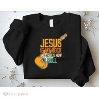 Jesus Is My Rock And That Is How I Roll Christian Sweatshirt thumb 2