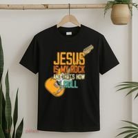 Jesus Is My Rock And That Is How I Roll Christian T-Shirt thumb 2