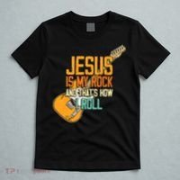 Jesus Is My Rock And That Is How I Roll Christian T-Shirt thumb 5