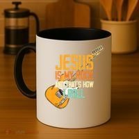 Jesus Is My Rock And That Is How I Roll Christian Coffee Mug thumb 4