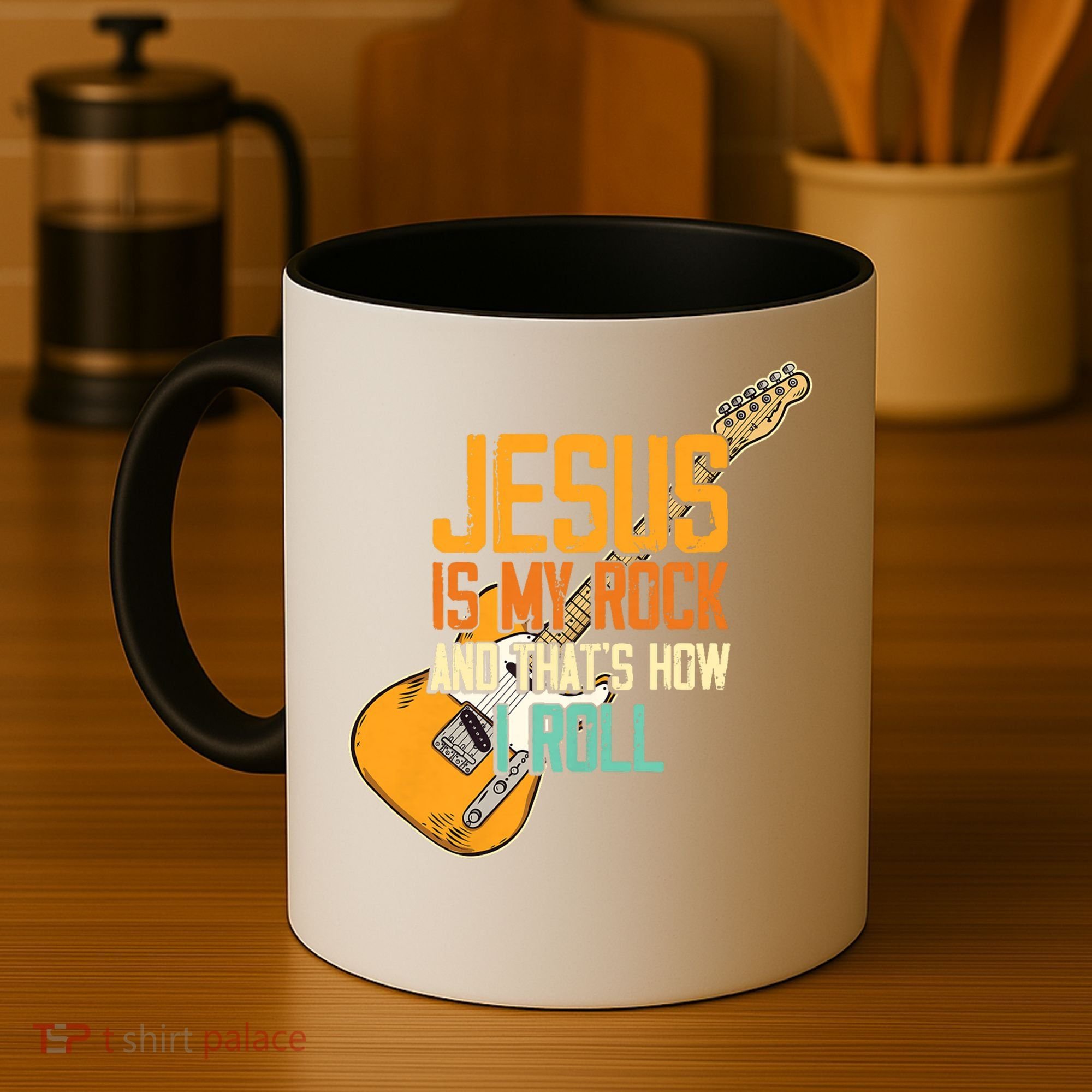 Jesus Is My Rock And That Is How I Roll Christian Coffee Mug
