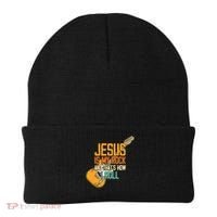Jesus Is My Rock And That Is How I Roll Christian Beanie thumb 0