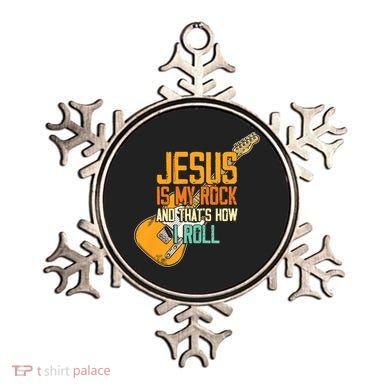 Jesus Is My Rock And That Is How I Roll Christian Ornament