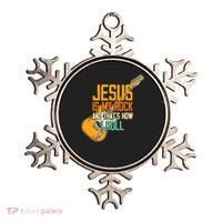 Jesus Is My Rock And That Is How I Roll Christian Ornament thumb 0