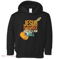 Jesus Is My Rock And That Is How I Roll Christian Toddler Hoodie thumb 0