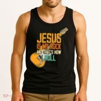 Jesus Is My Rock And That Is How I Roll Christian Tank Top thumb 3