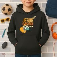Jesus Is My Rock And That Is How I Roll Christian Kids Hoodie thumb 2