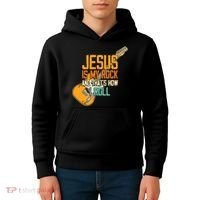 Jesus Is My Rock And That Is How I Roll Christian Kids Hoodie thumb 4