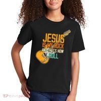 Jesus Is My Rock And That Is How I Roll Christian Kids T-Shirt thumb 2