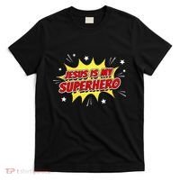 Jesus Is My Superhero – & Adult Christian Faith Comic T-Shirt thumb 0
