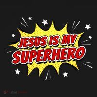Jesus Is My Superhero – & Adult Christian Faith Comic Women's Tank Top thumb 5