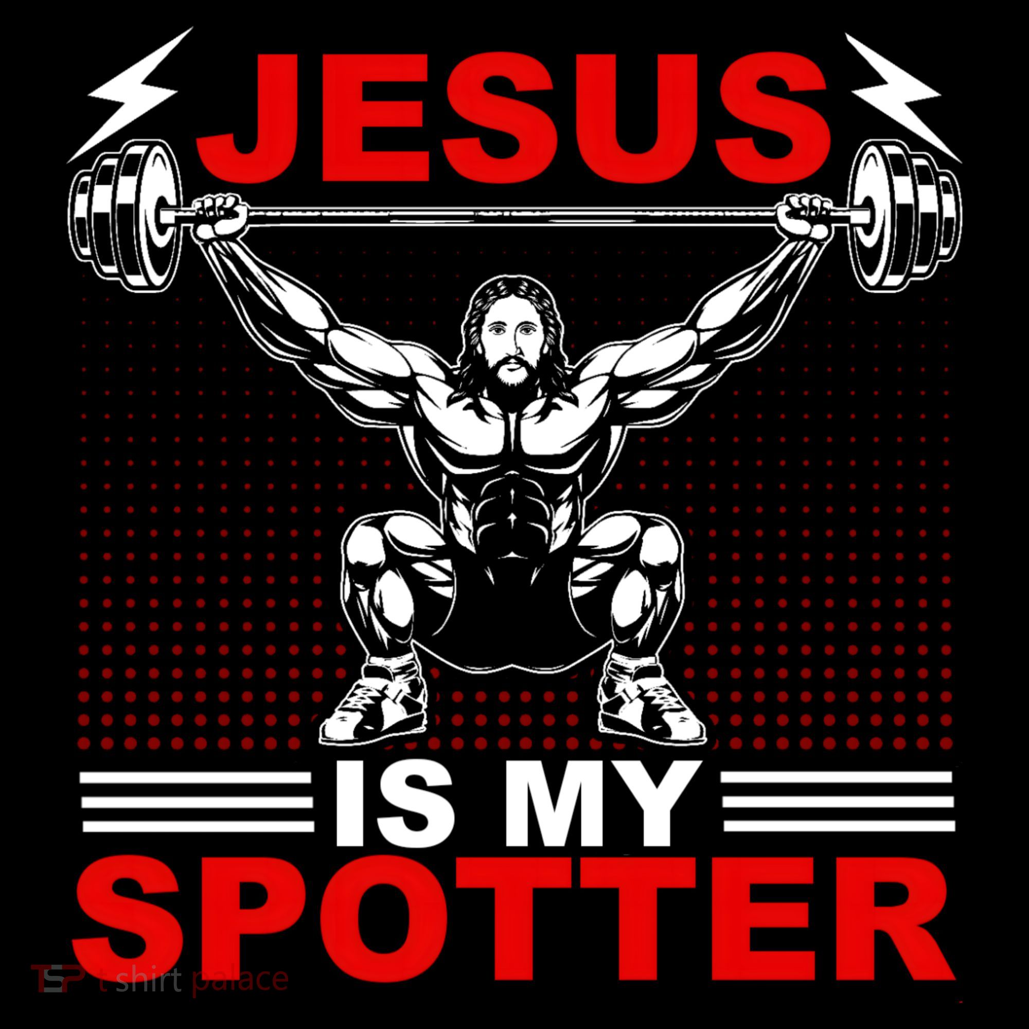 Jesus Is My Spotter Funny Christian Weightlifting Gym Coffee Mug
