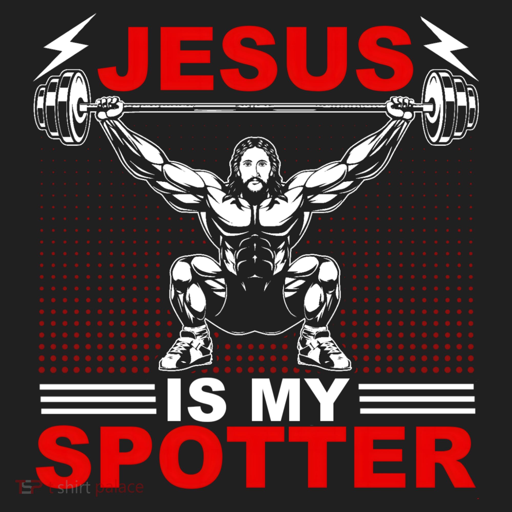 Jesus Is My Spotter Funny Christian Weightlifting Gym Beanie