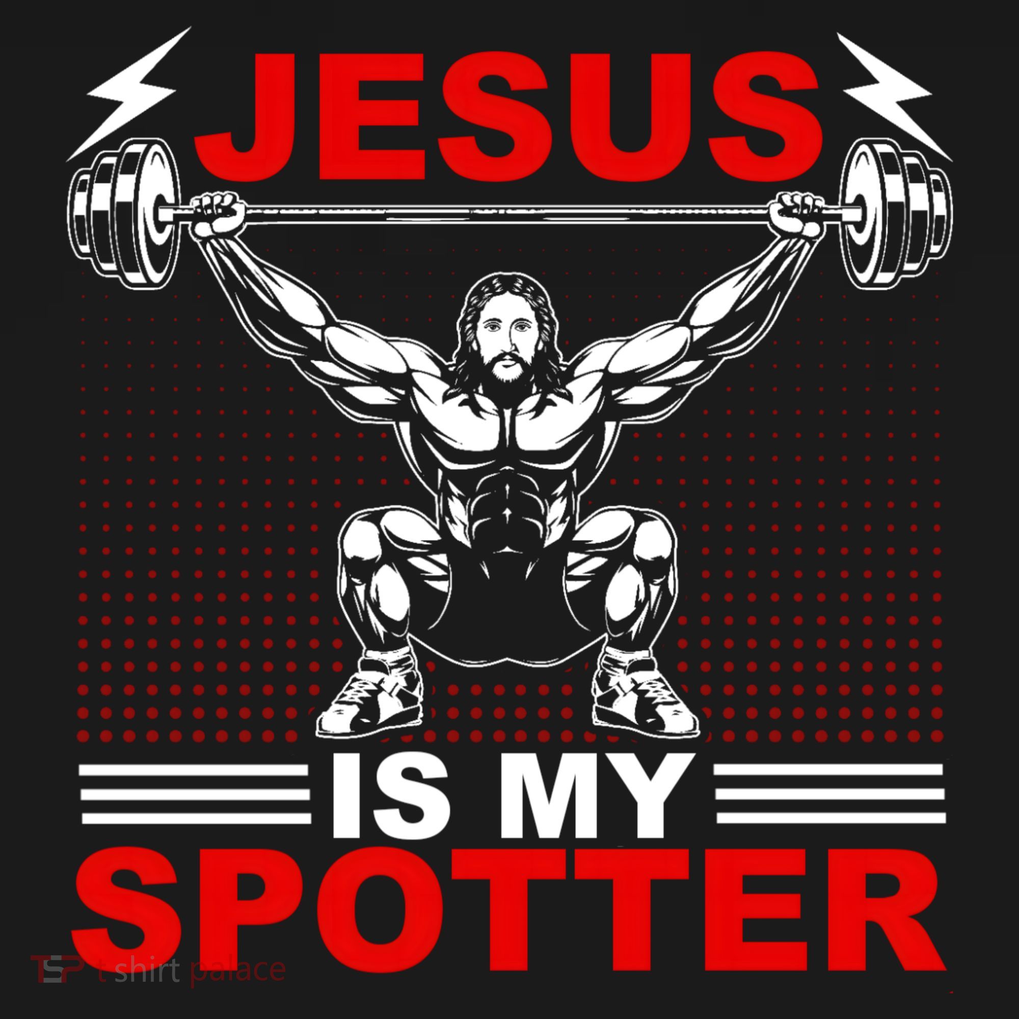 Jesus Is My Spotter Funny Christian Weightlifting Gym Baby Bodysuit