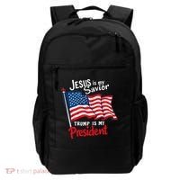 Jesus Is My Savior Trump Is My President Backpack thumb 0