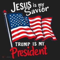 Jesus Is My Savior Trump Is My President Golf Towel thumb 3