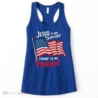 Jesus Is My Savior Trump Is My President Women's Tank Top thumb 0