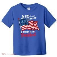 Jesus Is My Savior Trump Is My President Toddler T-Shirt thumb 0