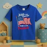 Jesus Is My Savior Trump Is My President Toddler T-Shirt thumb 3