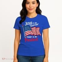 Jesus Is My Savior Trump Is My President Women's T-Shirt thumb 4