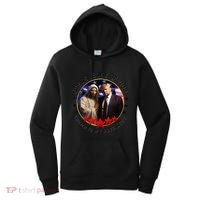 Jesus Is My Savior Trump Is My President American Flag Women's Hoodie thumb 0