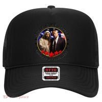 Jesus Is My Savior Trump Is My President American Flag Hat thumb 0