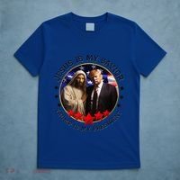 Jesus Is My Savior Trump Is My President American Flag T-Shirt thumb 5